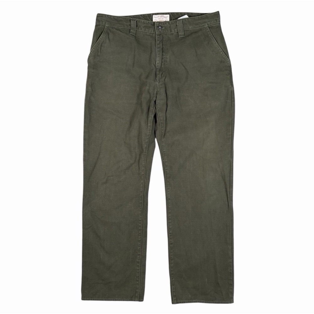 C.C. Filson Fenimore Twill Burnish Olive USA Made 36x30 Canvas Pants Mens VTG